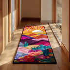 Cactus Sunlight View Runner Carpet Runner Rug - Cute Pet Design | Animal Printed Runner Rug