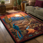 Cactus Trail area rug in a living room