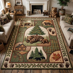 Call of the Wild area rug in a living room