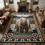 Call of the Wild area rug in a living room
