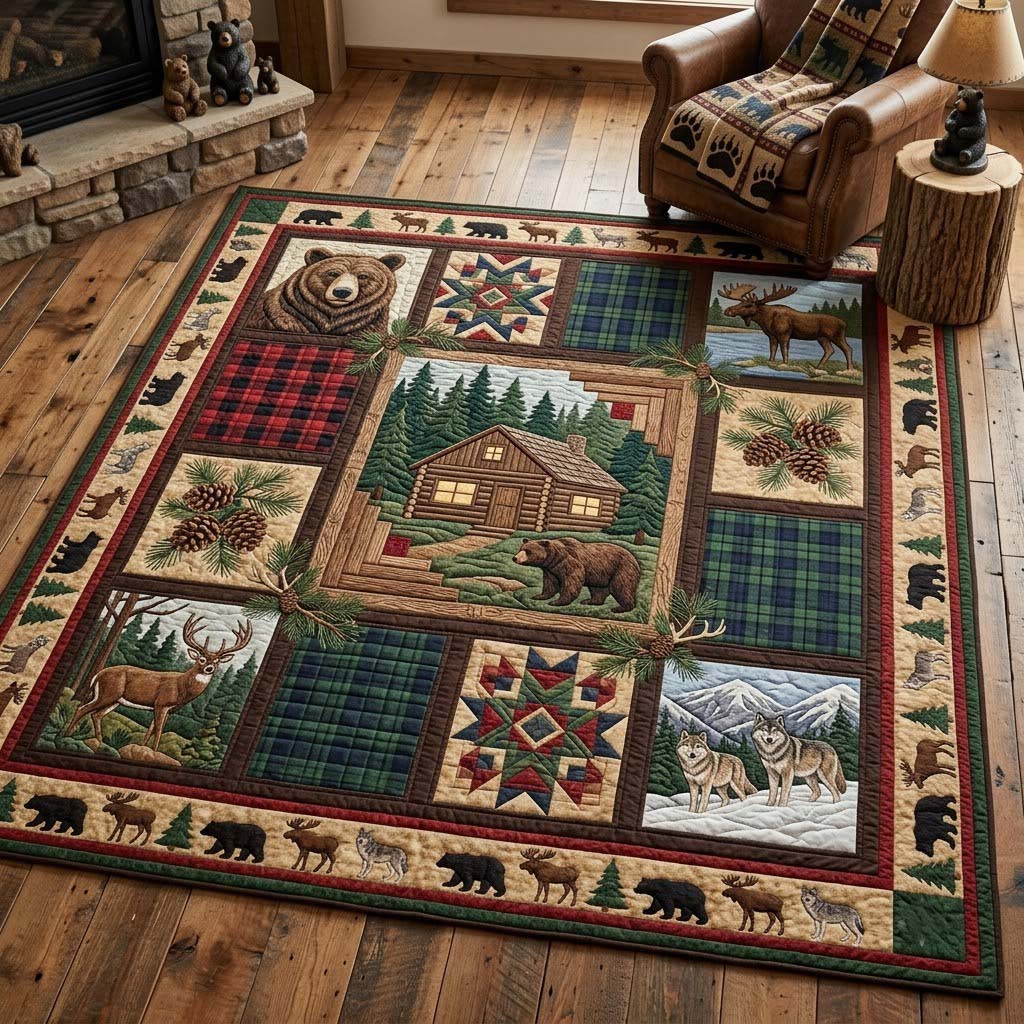 Call of the Wild area rug in a living room