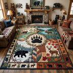 Call of the Wild area rug in a living room