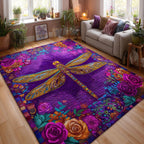 Calm Wings area rug in a living room