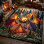 Camp Meadow area rug in a living room