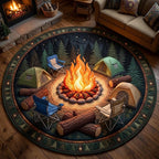 Camper Life Round Mat Rug - Nature Design | Serene Home Decor