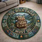 Camping Life Round Mat Rug - Nature Design | Serene Home Decor