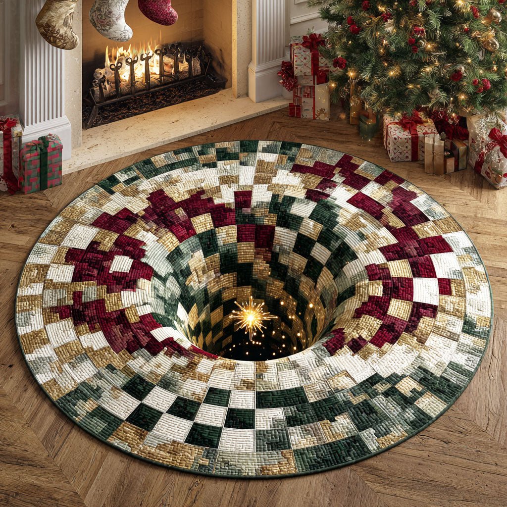 Candle Glow Round Mat Rug - Nature Design | Serene Home Decor