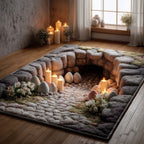 Candlelit Easter Hope area rug in a living room