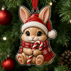 Candy Bunny Christmas Ornament