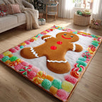 Candy Ginger Man Runway area rug in a living room