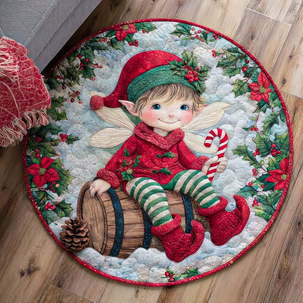 Candy Joy Round Mat Rug - washable non-slip printed rug
