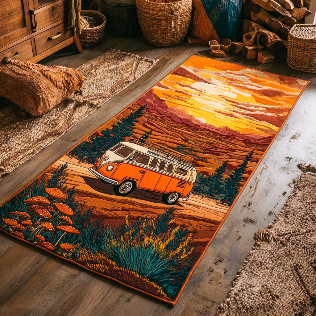Canyon Drift Runner Carpet Runner Rug - Cute Pet Design | Animal Printed Runner Rug