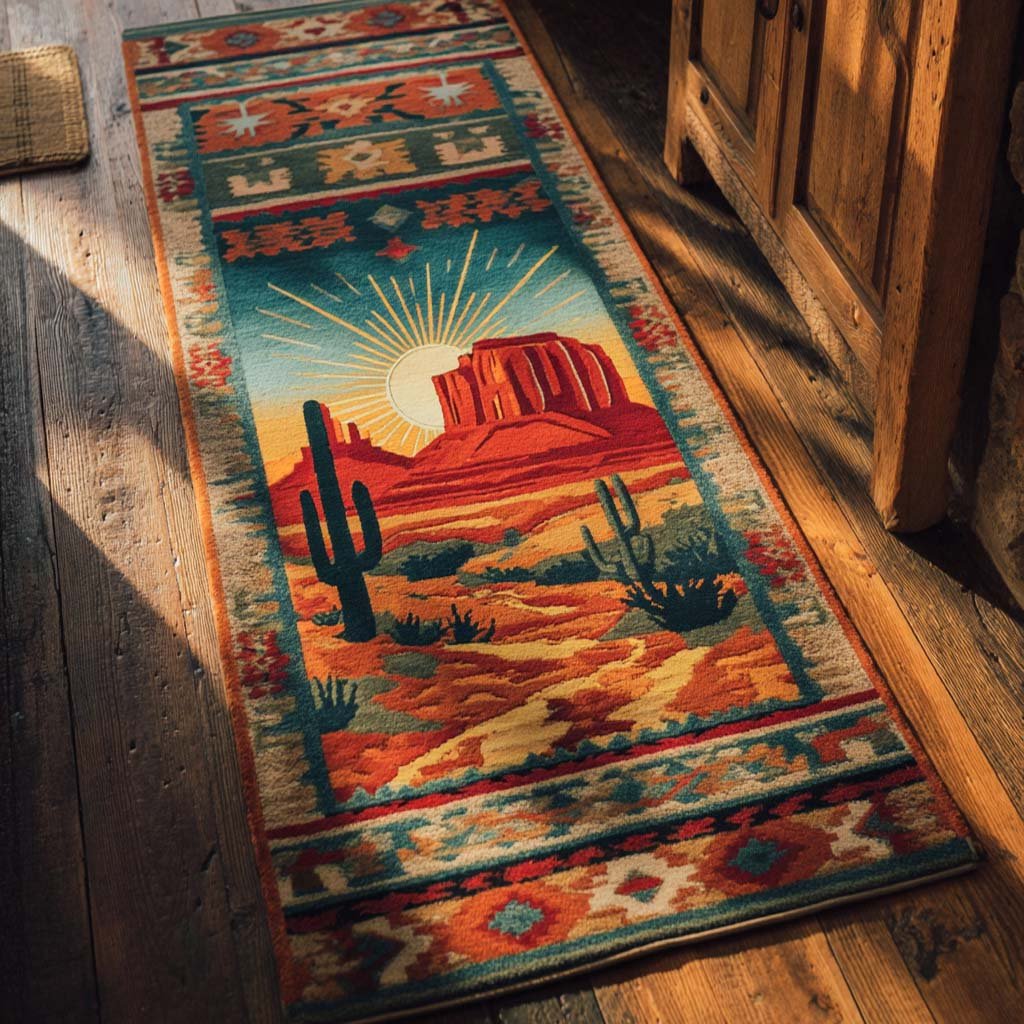 Canyon Glow Runner Carpet Runner Rug - Cute Pet Design | Animal Printed Runner Rug