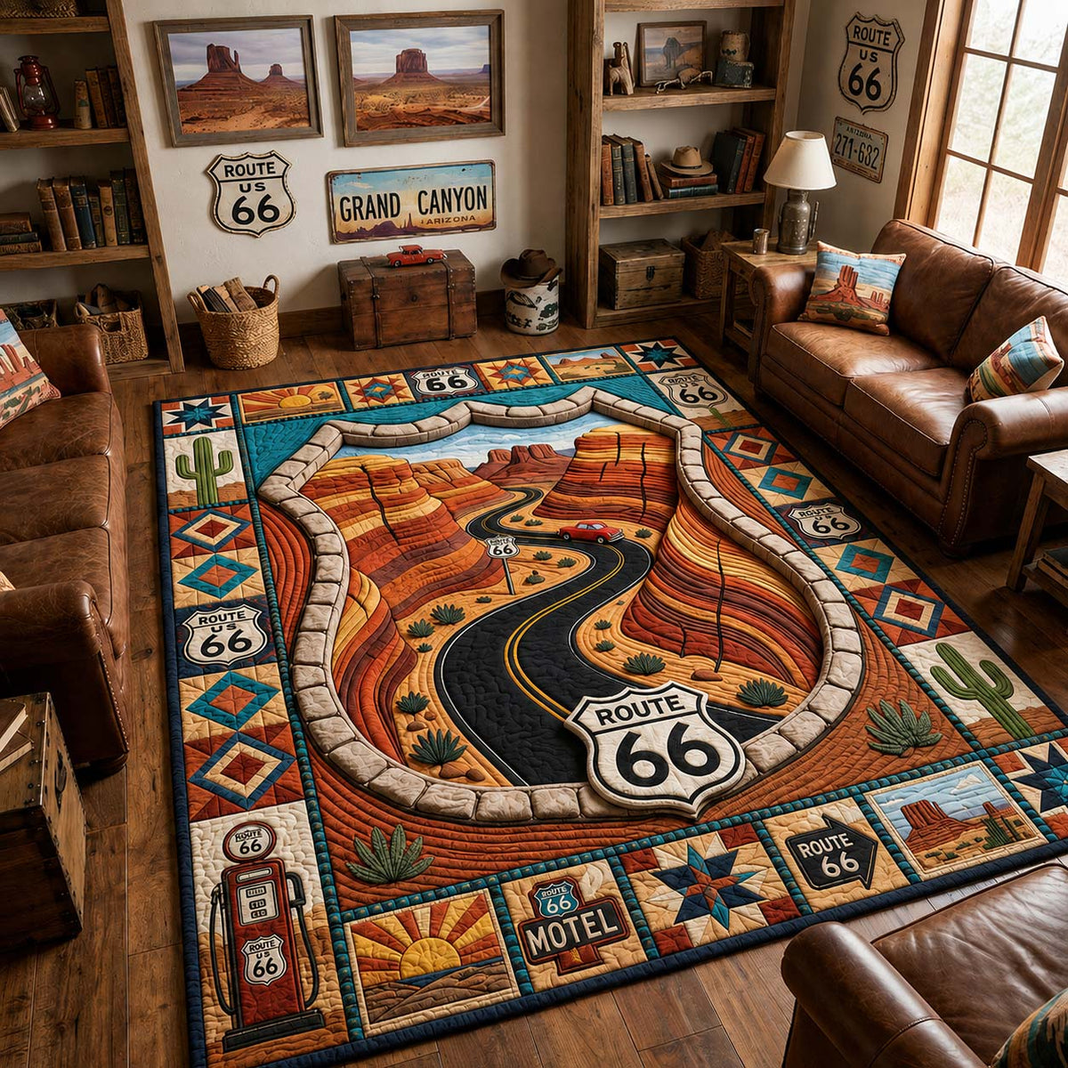 Canyon Road Legacy area rug in a living room