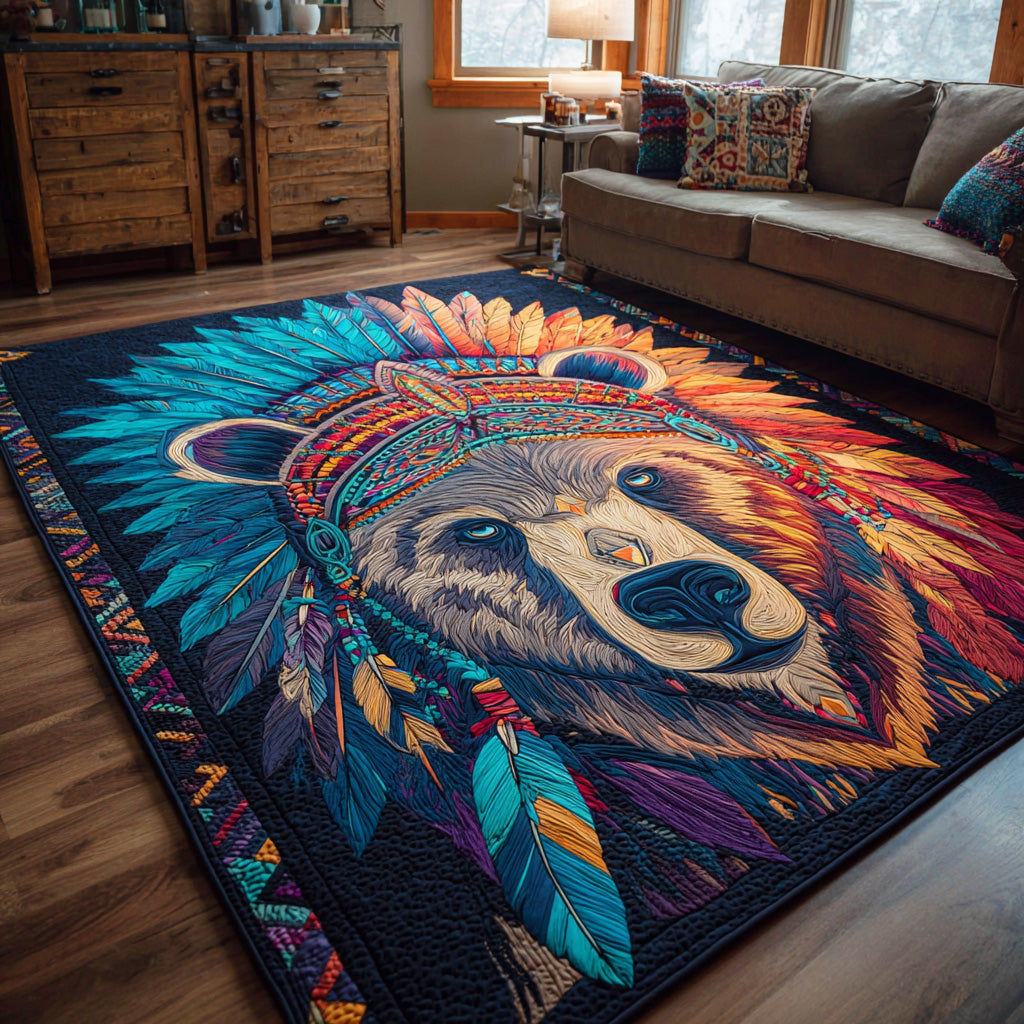 Canyon Runner area rug in a living room