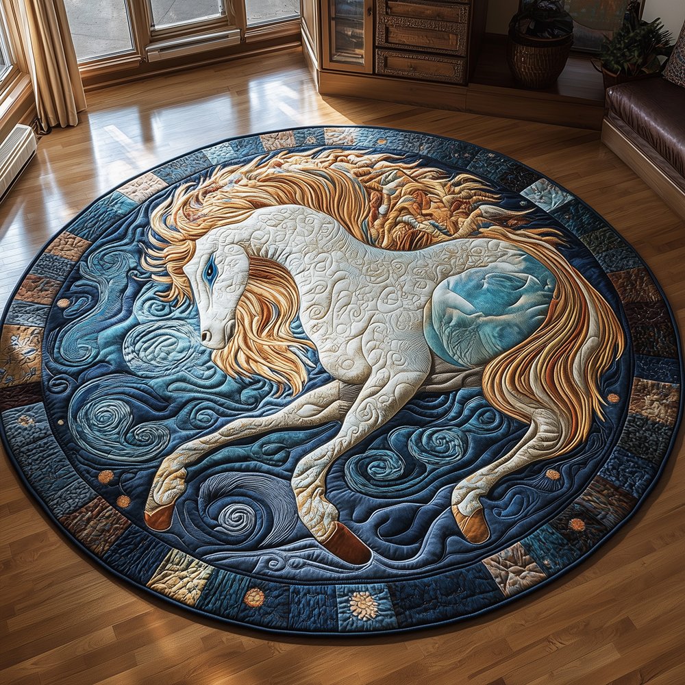 Capricorn Round Mat Rug - Nature Design | Serene Home Decor