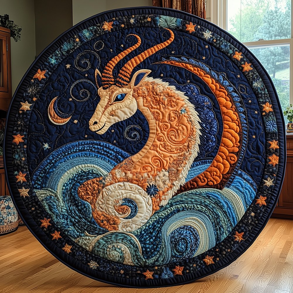 Capricorn Round Mat Rug - Nature Design | Serene Home Decor