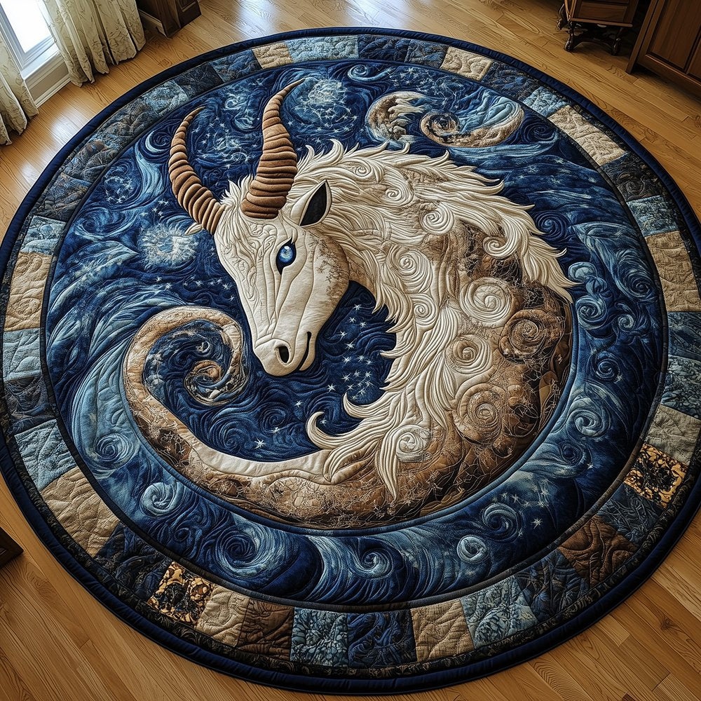 Capricorn Round Mat Rug - Nature Design | Serene Home Decor