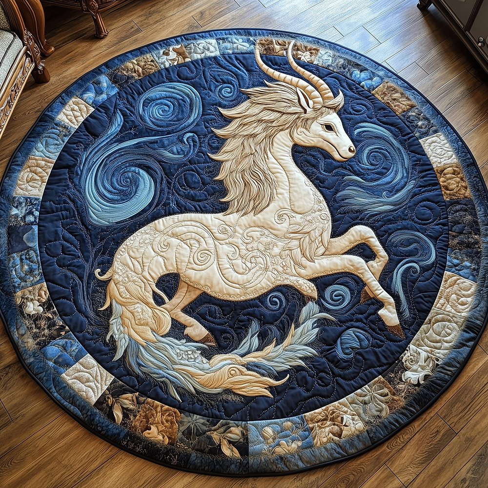 Capricorn Round Mat Rug - Nature Design | Serene Home Decor