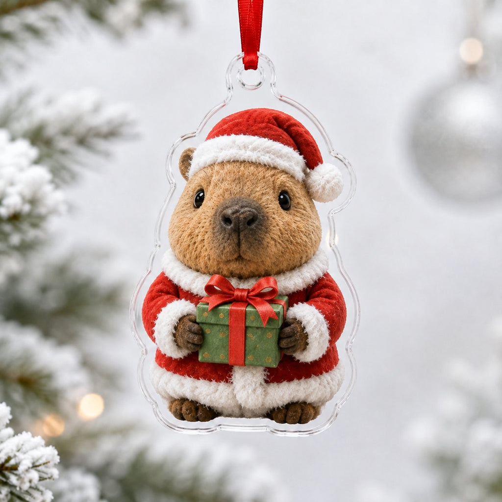 Capybara Christmas Gift Christmas Ornament