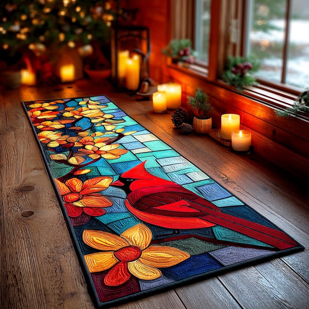 Cardinal Morning Light Runner Carpet Runner Rug - Cute Pet Design | Animal Printed Runner Rug