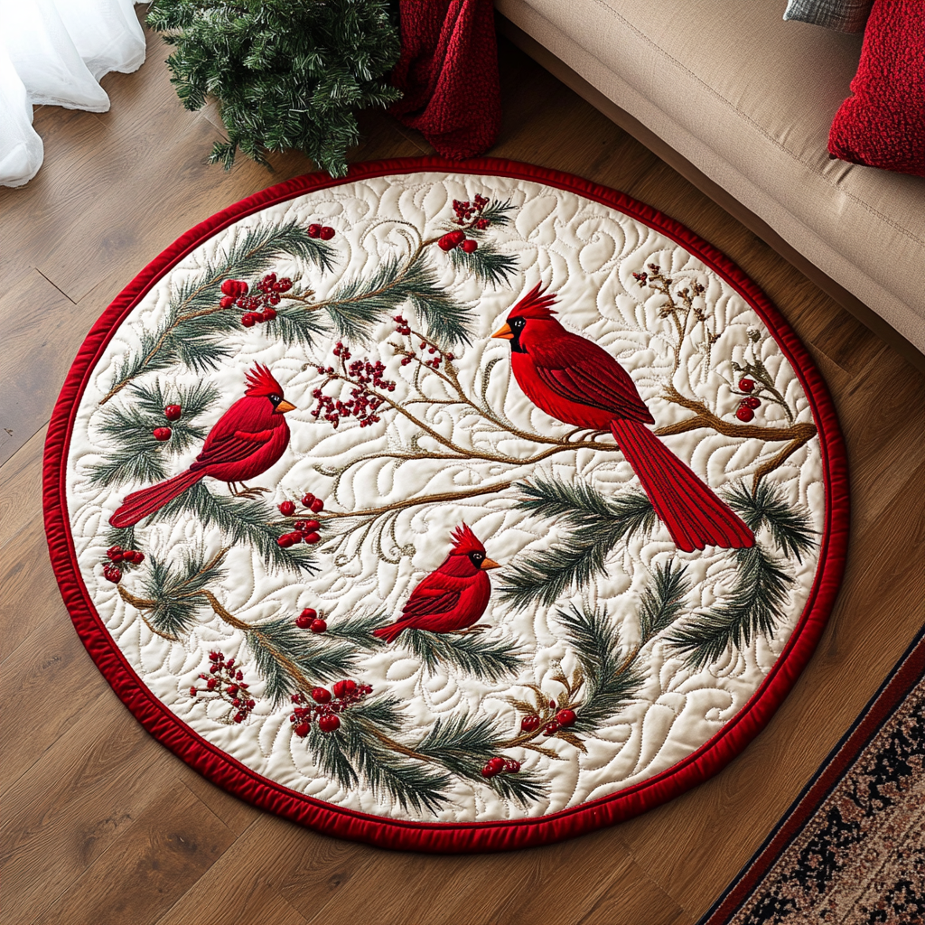 Cardinal Nest Round Mat Rug NCU0VH007