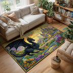 Castle Guard area rug in a living room