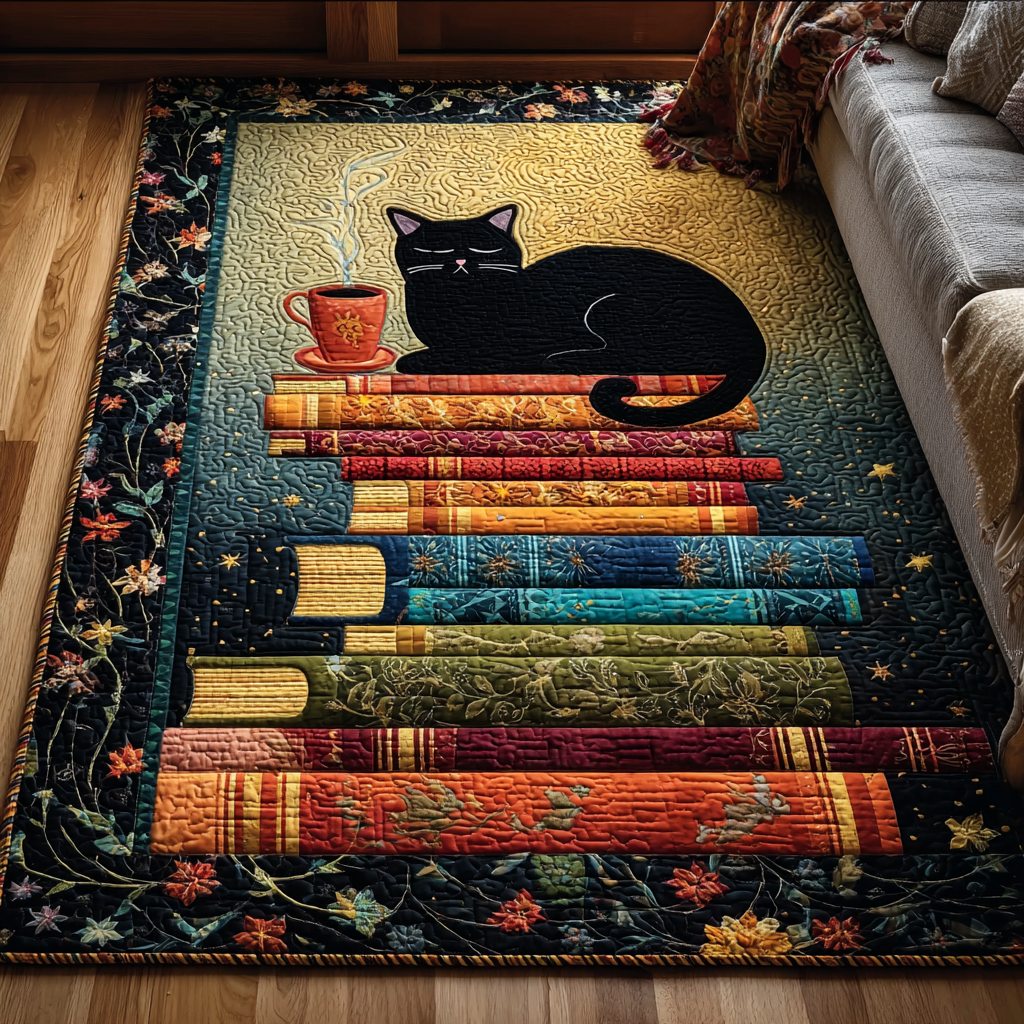 Cat Glow area rug in a living room