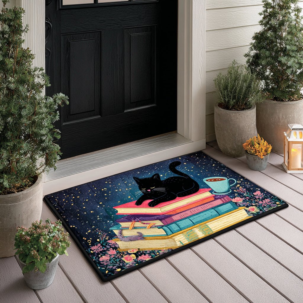 Cat Glow Doormat - Cute Animal Design | Printed Welcome Doormat