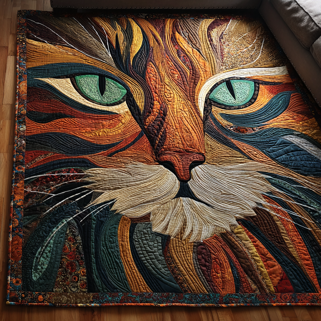 Cat Majesty area rug in a living room