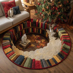 Cat Purrs Round Mat Rug - Cute Pet Design | Animal Printed Home Decor