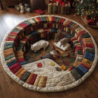 Cat Purrs Round Mat Rug - Cute Pet Design | Animal Printed Home Decor