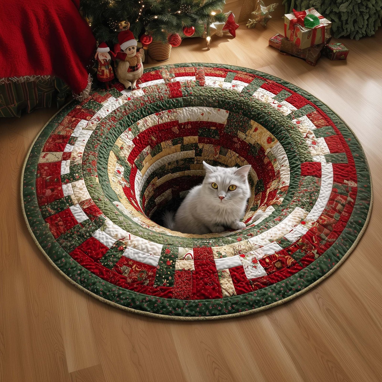 Cat Round Mat Rug - Cute Pet Design | Animal Printed Home Decor