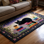 Cat Spirit area rug in a living room