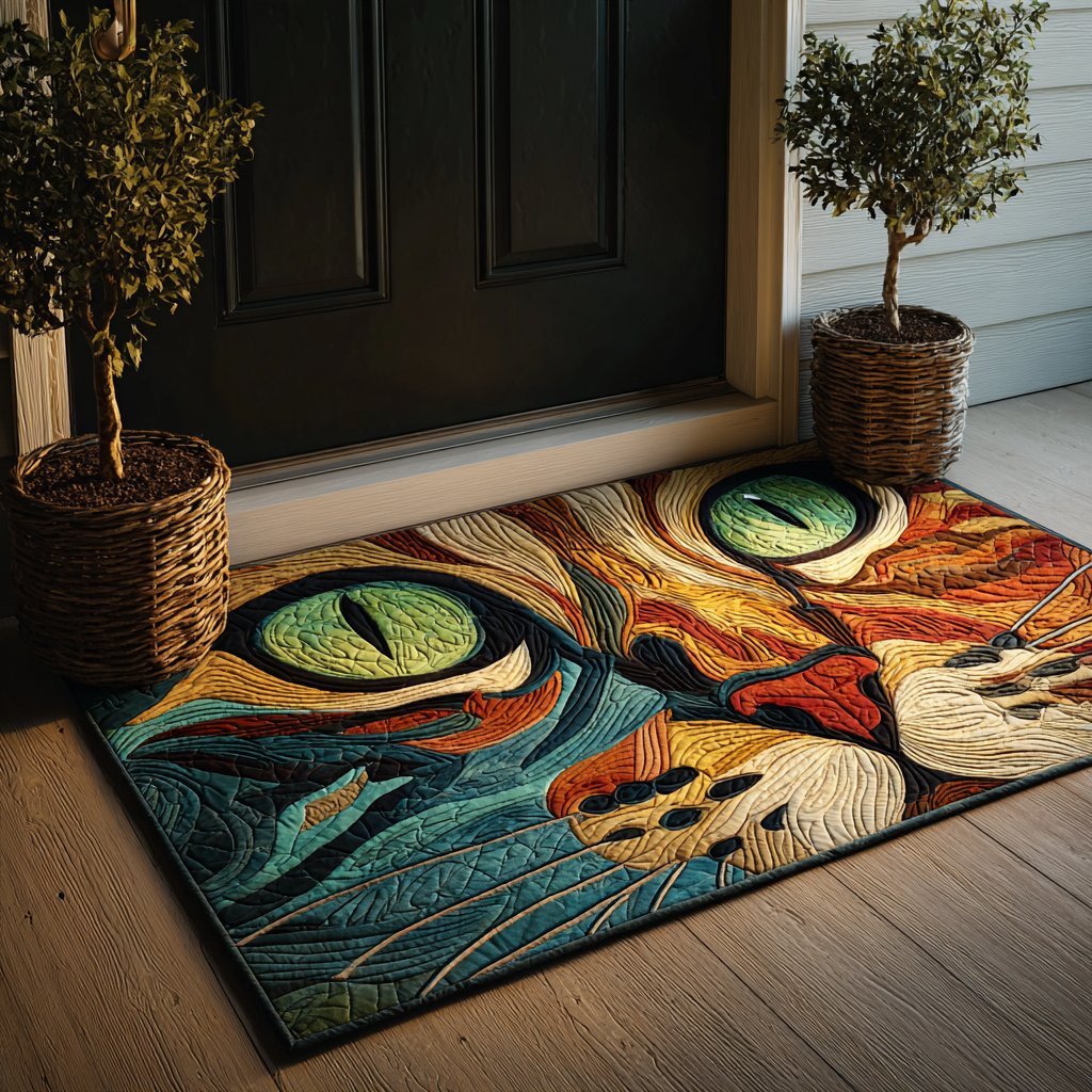 Cat Vision Doormat - Cute Animal Design | Printed Welcome Doormat