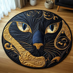 Catitude Round Mat Rug - Cute Pet Design | Animal Printed Home Decor