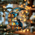 Catnap Library Christmas Ornament