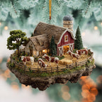 Cattle Farm Christmas Ornament