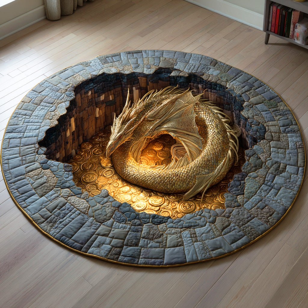 Cavern Flame Lord Round Mat Rug - Nature Design | Serene Home Decor