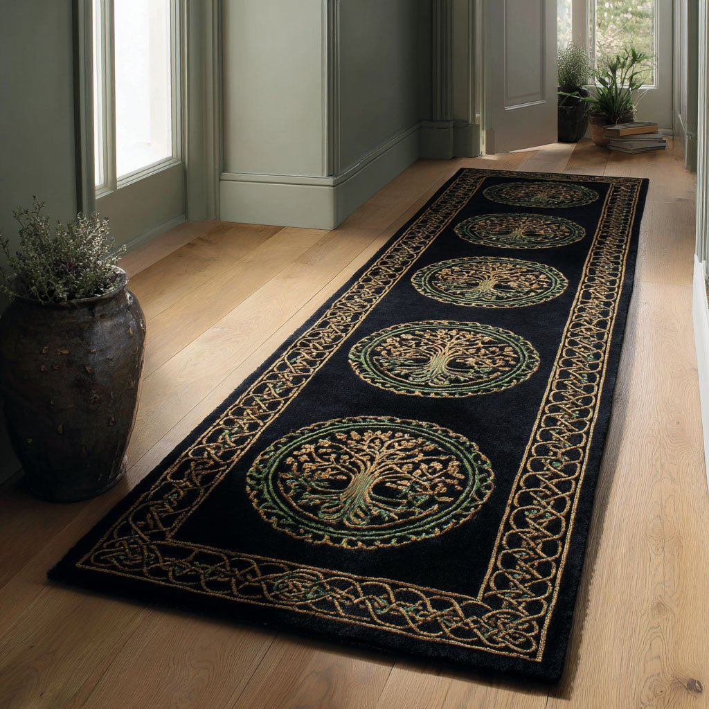 Celestial Circles Runner Carpet Runner Rug - Cute Pet Design | Animal Printed Runner Rug