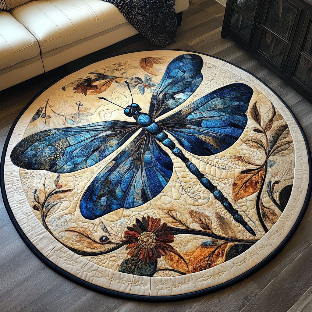Celestial Drifter Round Mat Rug - washable non-slip printed rug
