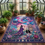 Celestial Garden area rug in a living room