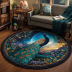 Celestial Garden Round Mat Rug - Nature Design | Serene Home Decor
