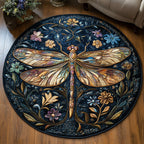 Celestial Hover Round Mat Rug - washable non-slip printed rug