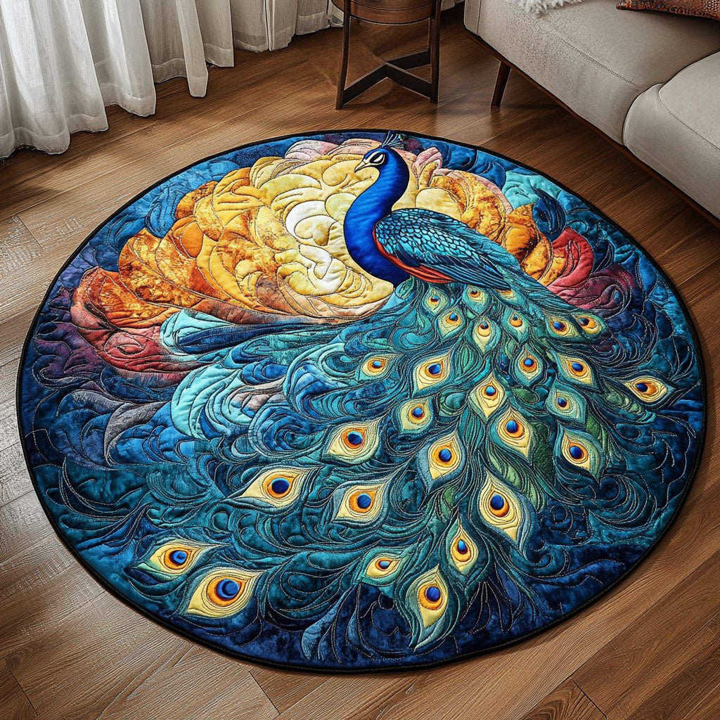 Celestial Splendor Round Mat Rug - washable non-slip printed rug