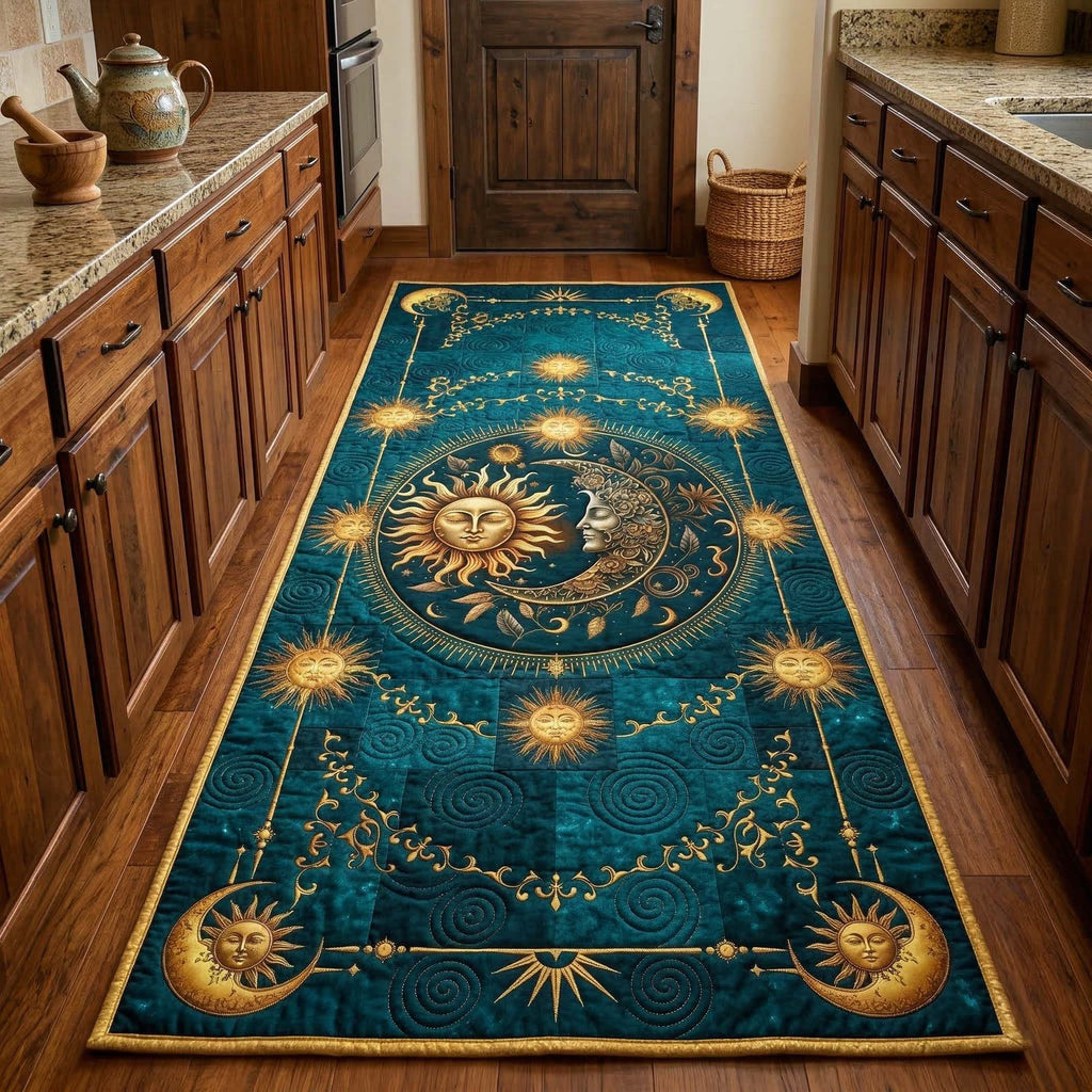 Celestial Sun Runner Rug - Nature Design | Serene Runner Rug