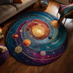 Celestial Tide Round Mat Rug - Nature Design | Serene Home Decor