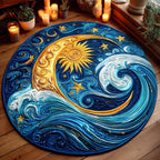 Celestial Tide Round Mat Rug - Nature Design | Serene Home Decor