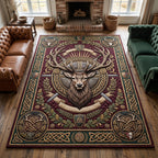Celtic Grace area rug in a living room