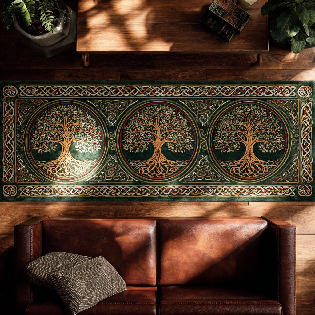 Celtic Grove Runner Carpet Runner Rug - Cute Pet Design | Animal Printed Runner Rug